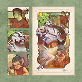 Critical Role Kunstdruck 10th Anniversary Art Nouveau Illustrations 46 x 28 cm - ungerahmt (8er-Set)