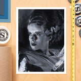 Frankensteins Braut Kunstdruck Bride of Frankenstein by Chris Valentine 41 x 31 cm - ungerahmt