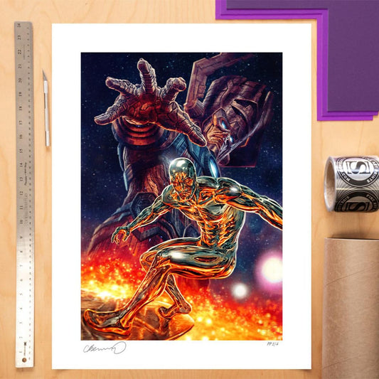 Marvel Kunstdruck Galactus and the Silver Surfer 61 x 41 cm - ungerahmt