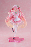 Hatsune Miku PVC Statue Newley Written Sakura Miku Japanese Cafe Ver. Reissue 18 cm