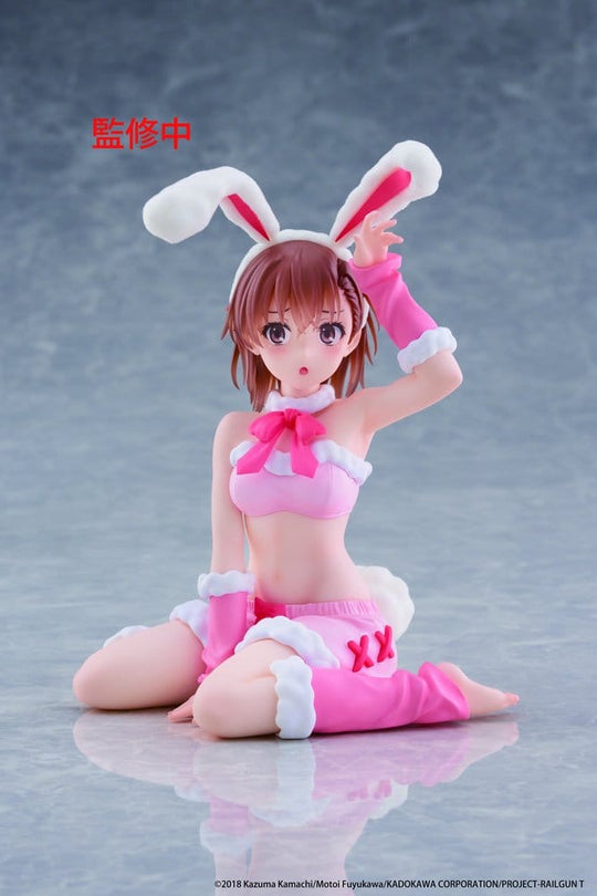 A Certain Scientific Railgun Moflock PVC Figur Mikoto Misaka (Fluffy Bunny Ver.) 13 cm