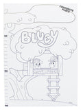 Bluey Mitwachs-Messlatte