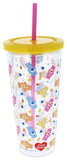 Glücksbärchis Becher mit Strohhalm 350 ml