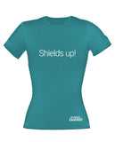Ultimate Guard Girlie T-Shirt Shields Up! Petrolblau