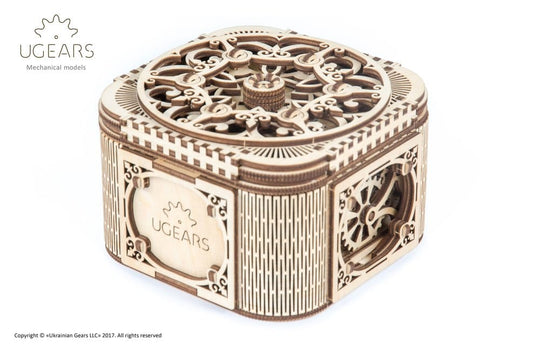 Ugears Modellbausatz aus Holz Schatzkästchen