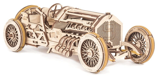 Ugears Modellbausatz aus Holz U-9 Grand Prix Auto