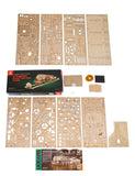 Ugears Modellbausatz aus Holz V-Express Dampflokomotive mit Schlepptender
