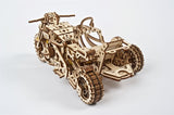 Ugears Modellbausatz aus Holz Scrambler UGR-10 mit Beiwagen