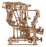 Ugears Modellbausatz aus Holz Murmel-Kettenbahn
