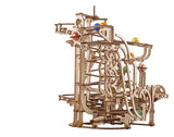 Ugears Modellbausatz aus Holz Murmelbahn mit Spiralaufzug