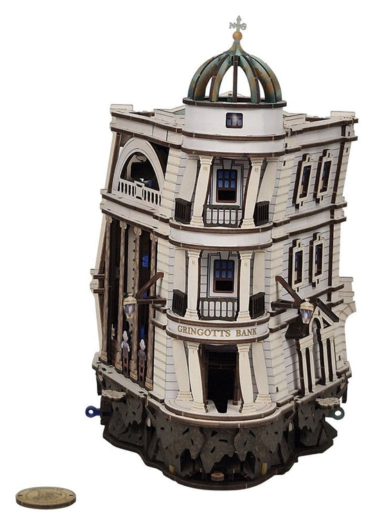 Harry Potter Modellbausatz aus Holz Gringotts Bank Murmelbahn