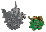Herr der Ringe Ansteck-Pin Doppelpack No Man can Kill Me & I Am No Man! 7 cm