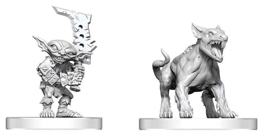 Pathfinder Battles Deep Cuts Miniatur unbemalt Goblin Commando & Goblin Dog 13 cm