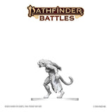 Pathfinder Battles Deep Cuts Miniatur unbemalt Weretiger 13 cm