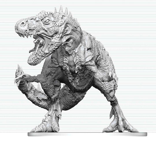 Dungeons & Dragons Nolzur's Marvelous Miniatures Miniatur unbemalt Tyrannosaurus Zombie 20 cm