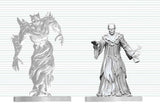 Dungeons & Dragons Nolzur's Marvelous Miniatures Miniatur unbemalt Ghast-Gräberrufer & Wraith 14 cm