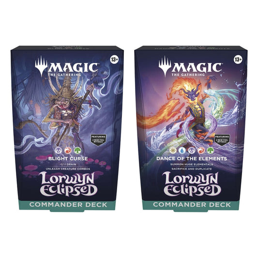 Magic the Gathering Lorwyn Eclipsed Commander-Decks Display (4) englisch
