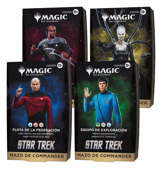 Magic the Gathering Star Trek Commander-Decks Umkarton (4) spanisch