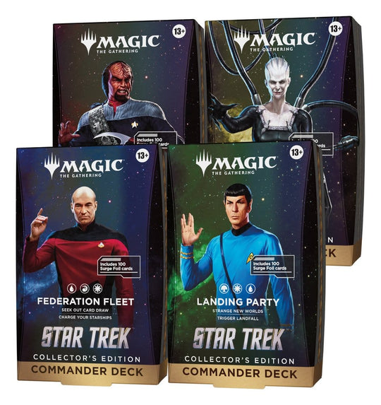 Magic the Gathering Star Trek Collector's Edition Commander-Decks Umkarton (4) englisch