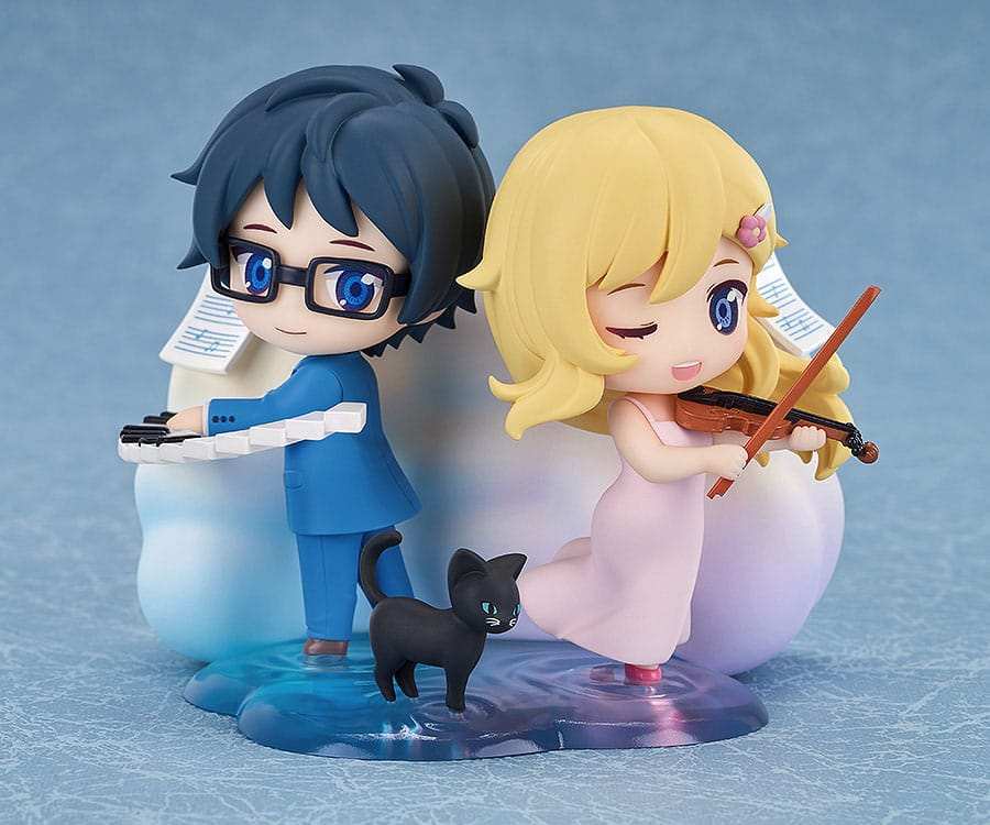 Your Lie in April Minifiguren Qset 2er-Pack Kaori Miyazono & Kosei Arima 9 cm - Smalltinytoystore