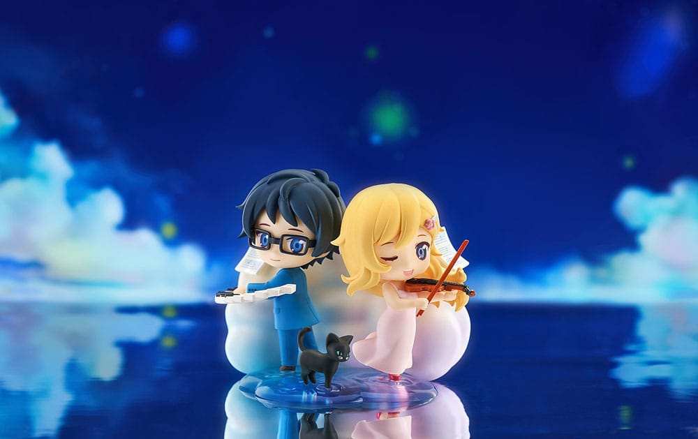 Your Lie in April Minifiguren Qset 2er-Pack Kaori Miyazono & Kosei Arima 9 cm - Smalltinytoystore