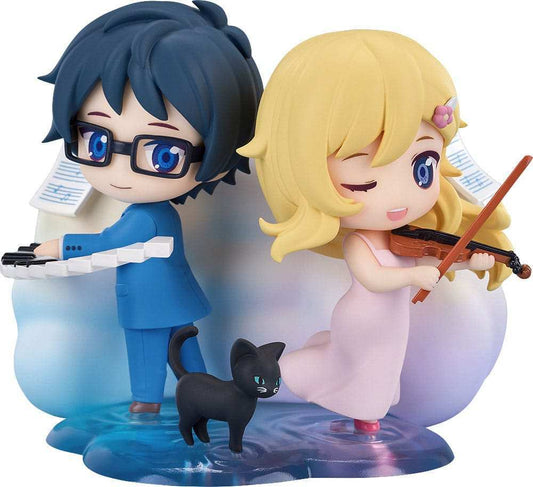 Your Lie in April Minifiguren Qset 2er-Pack Kaori Miyazono & Kosei Arima 9 cm - Smalltinytoystore