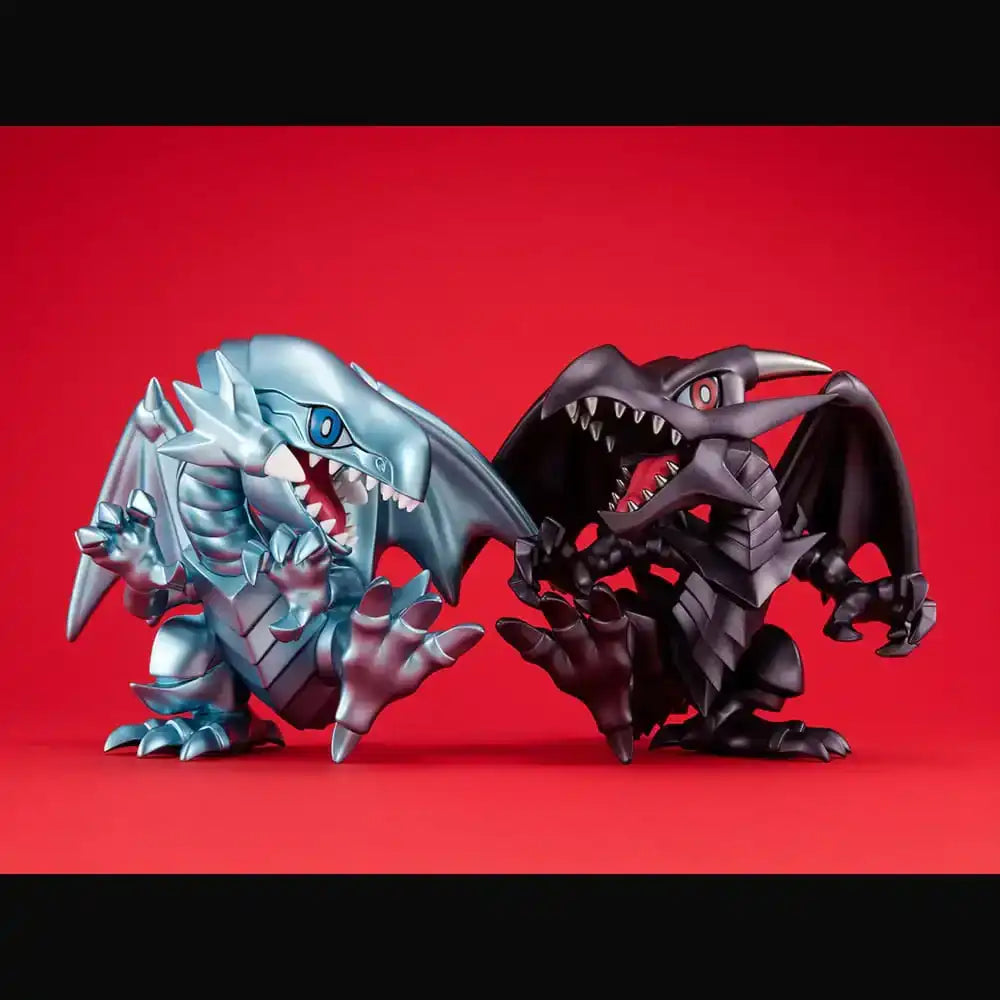 Yu-Gi-Oh! Duel Monsters Megatoon PVC Statue Red Eyes Black Dragon & The Winged Dragon of Ra 13 cm (with gift) - Smalltinytoystore