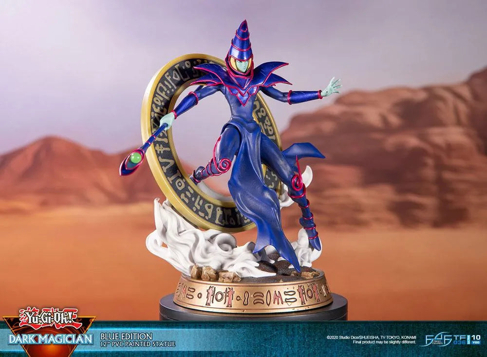 Yu-Gi-Oh! PVC Statue Dark Magician Blue Version 29 cm - Smalltinytoystore