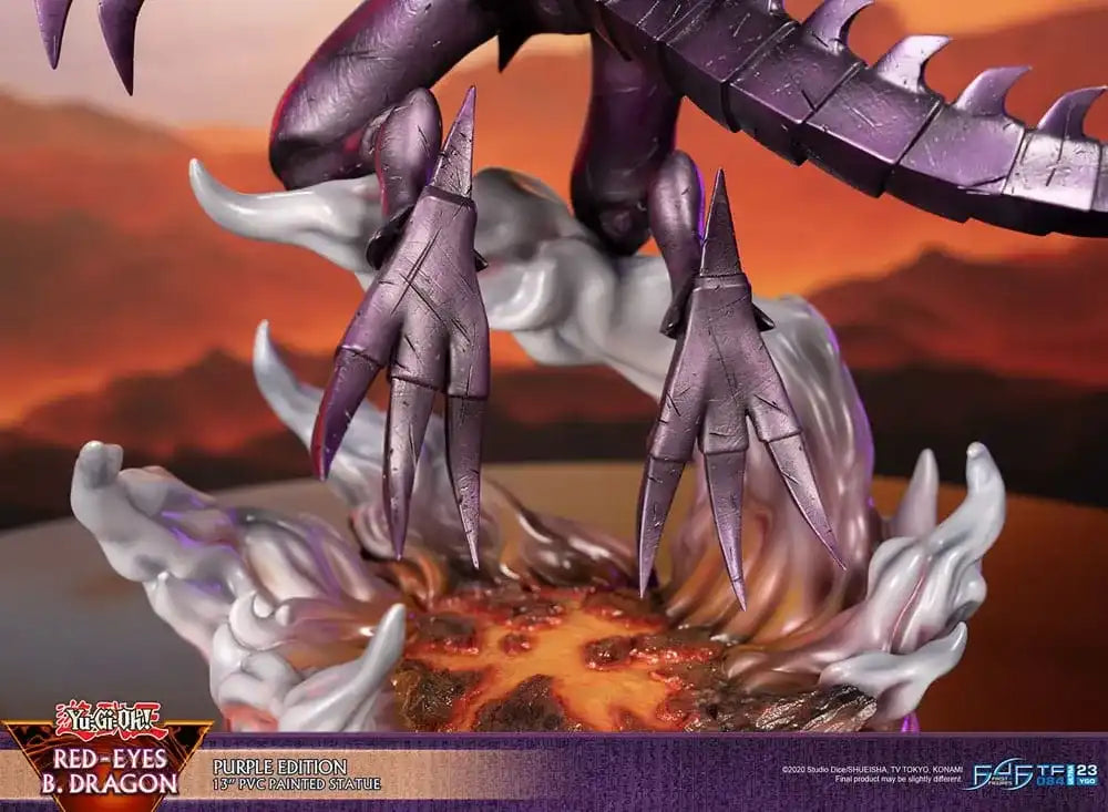 Yu-Gi-Oh! PVC Statue Red-Eyes B. Dragon Purple Colour 33 cm - Smalltinytoystore