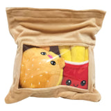 Yummis Together Plüschfiguren 2er-pack Burger & Pommes in Take Away Bag 21 cm - Smalltinytoystore