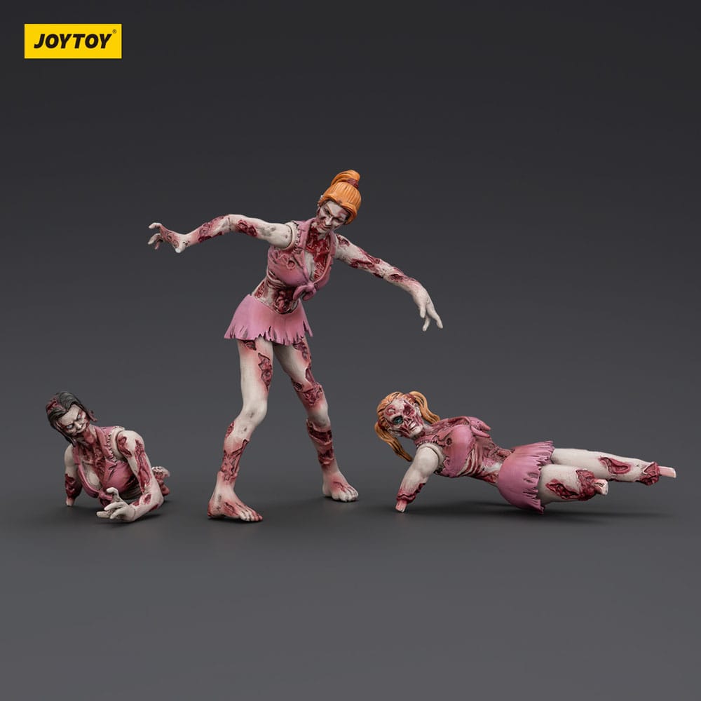 Zombie Dark Source Actionfiguren 3er-Pack Cheer Leaders 8 cm - Smalltinytoystore