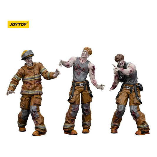 Zombie Dark Source Actionfiguren 3er-Pack Firefighters 8 cm - Smalltinytoystore
