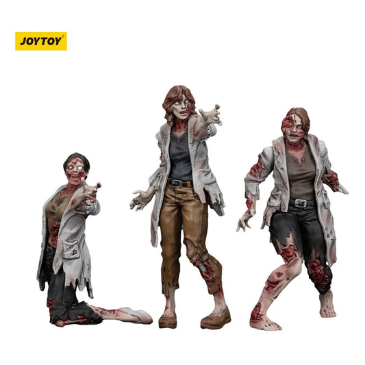 Zombie Dark Source Actionfiguren 3er-Pack Scientists (Female) 8 cm - Smalltinytoystore