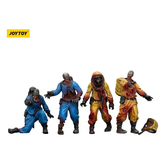 Zombie Dark Source Actionfiguren 4er-Pack Biochemical Lab Team 8 cm - Smalltinytoystore