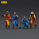 Zombie Dark Source Actionfiguren 4er-Pack Biochemical Lab Team 8 cm - Smalltinytoystore