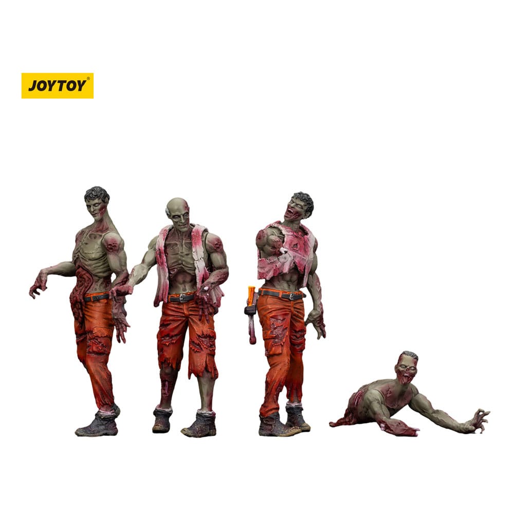 Zombie Dark Source Actionfiguren 4er-Pack Mechanic Team 8 cm - Smalltinytoystore