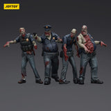 Zombie Dark Source Actionfiguren 4er-Pack Police (Male) 8 cm - Smalltinytoystore