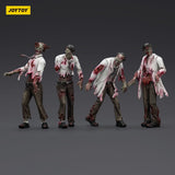 Zombie Dark Source Actionfiguren 4er-Pack Scientists (Male) 8 cm - Smalltinytoystore