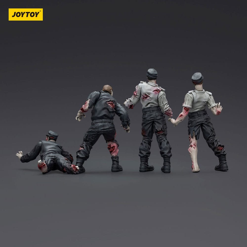 Zombie Dark Source Actionfiguren 4er-Pack Security Guards 8 cm - Smalltinytoystore