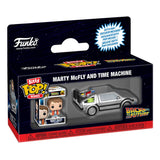Zurück in die Zukunft Bitty POP! Rides Vinyl Figur Marty McFly and Time Machine - Smalltinytoystore