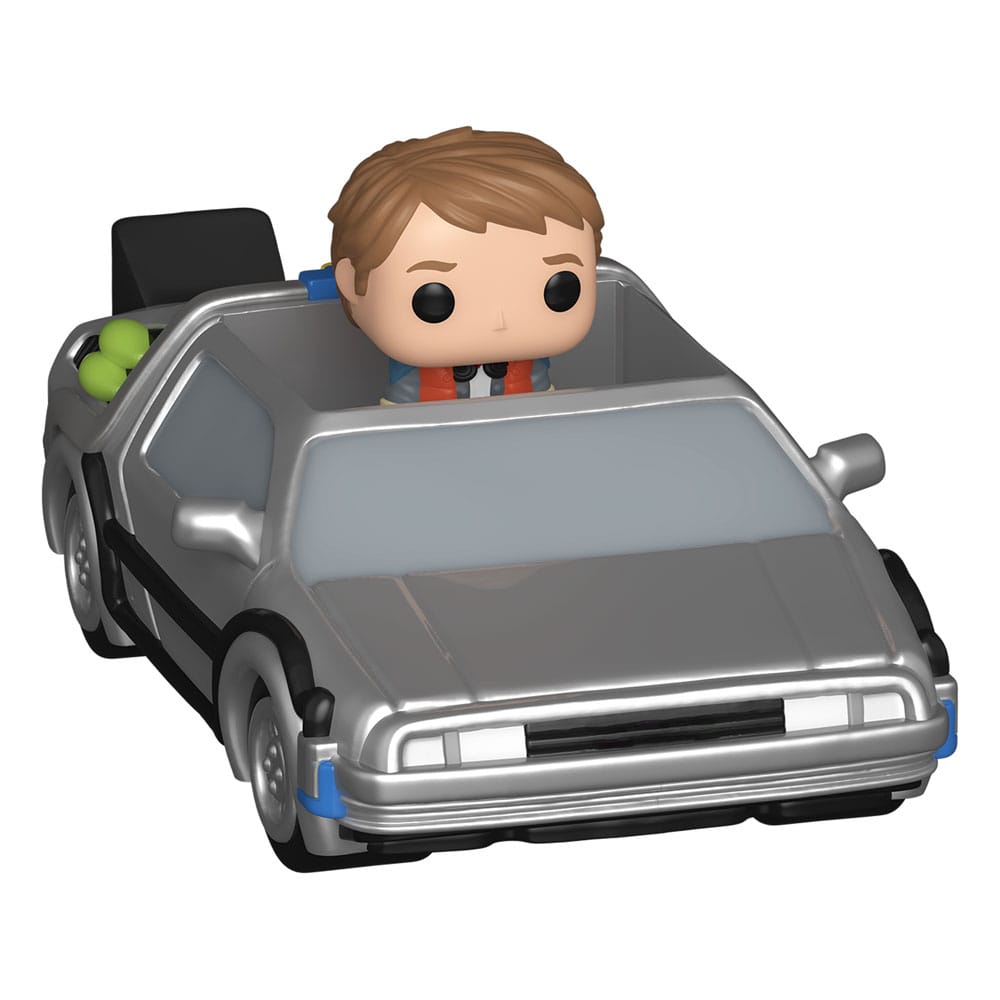 Zurück in die Zukunft Bitty POP! Rides Vinyl Figur Marty McFly and Time Machine - Smalltinytoystore