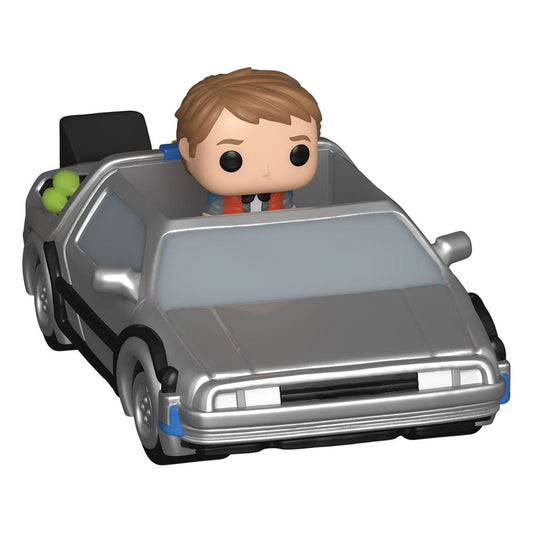 Zurück in die Zukunft Bitty POP! Rides Vinyl Figur Marty McFly and Time Machine - Smalltinytoystore