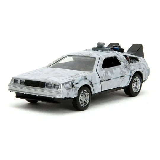 Zurück in die Zukunft Hollywood Rides Diecast Modell 1/32 DeLorean Time Machine Frost - Smalltinytoystore
