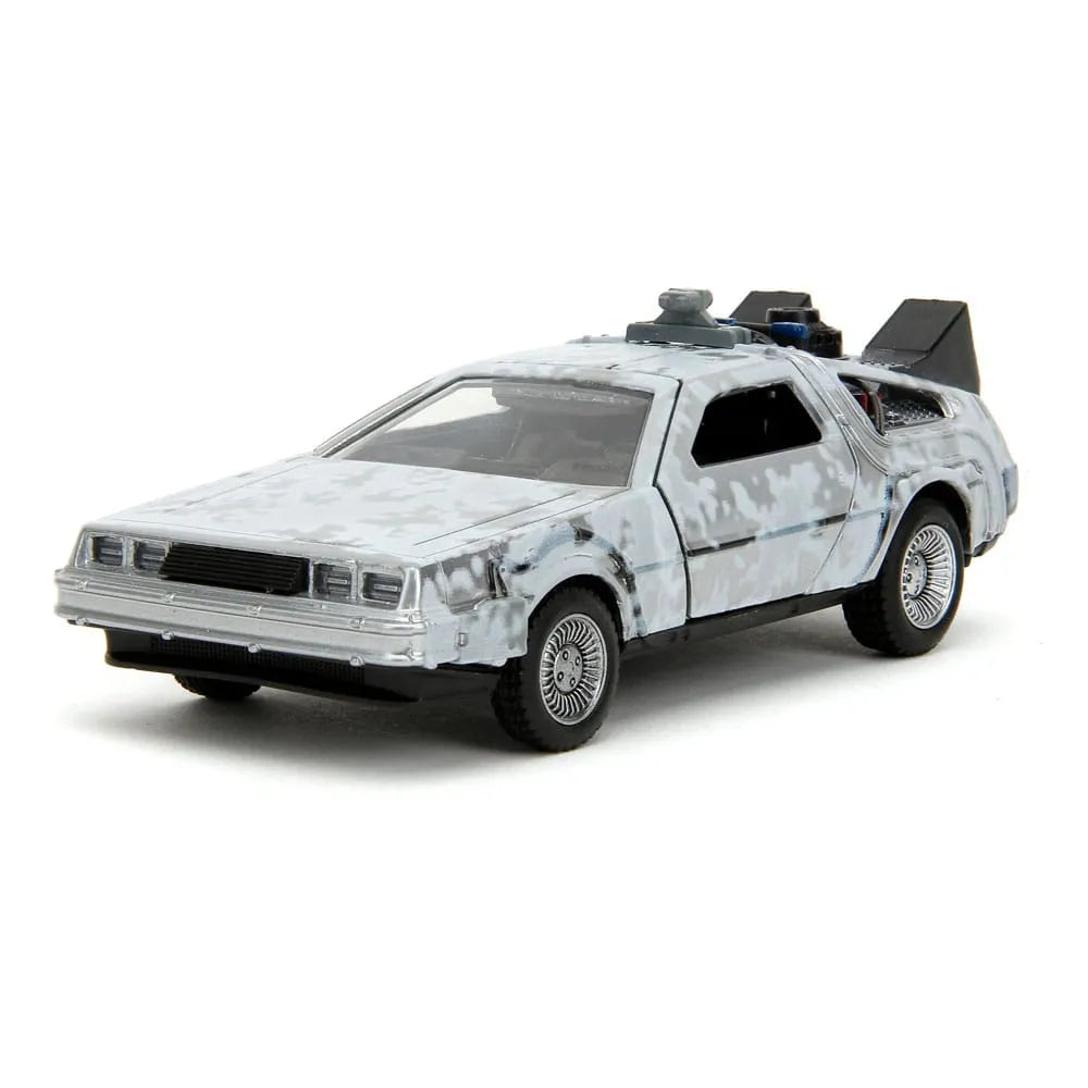Zurück in die Zukunft Hollywood Rides Diecast Modell 1/32 DeLorean Time Machine Frost - Smalltinytoystore