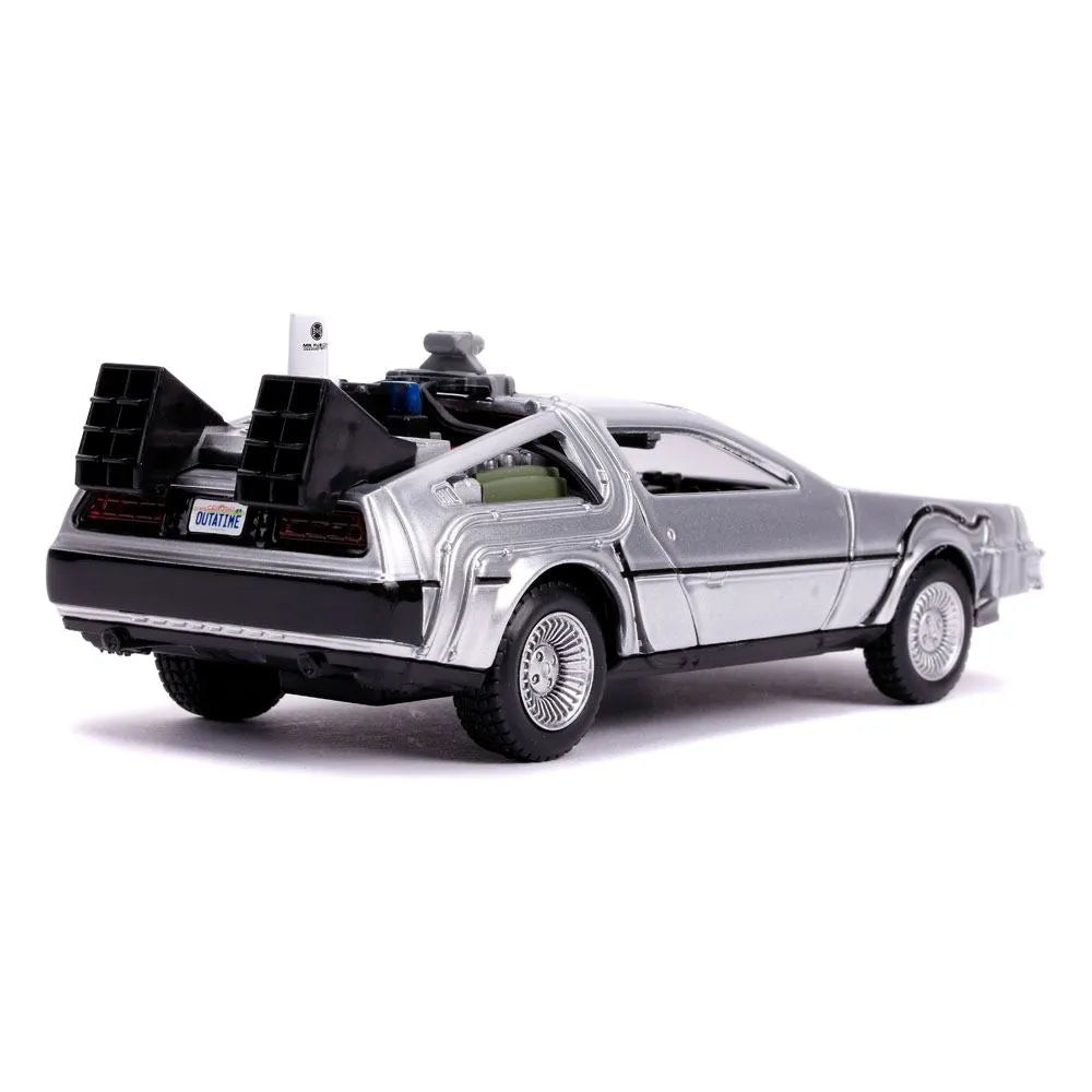 Zurück in die Zukunft II Hollywood Rides Diecast Modell 1/32 DeLorean Time Machine - Smalltinytoystore