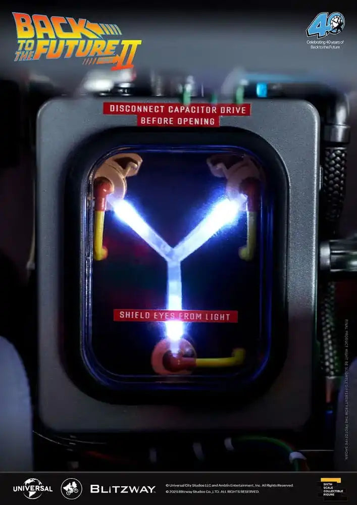 Zurück in die Zukunft II Premium UMS 1/6 Zeitmaschine Time Machine 74 cm Blitzway - Smalltinytoystore