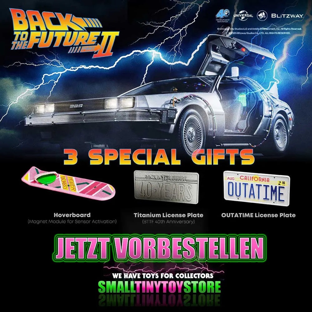 Zurück in die Zukunft II Premium UMS 1/6 Zeitmaschine Time Machine 74 cm Blitzway - Smalltinytoystore