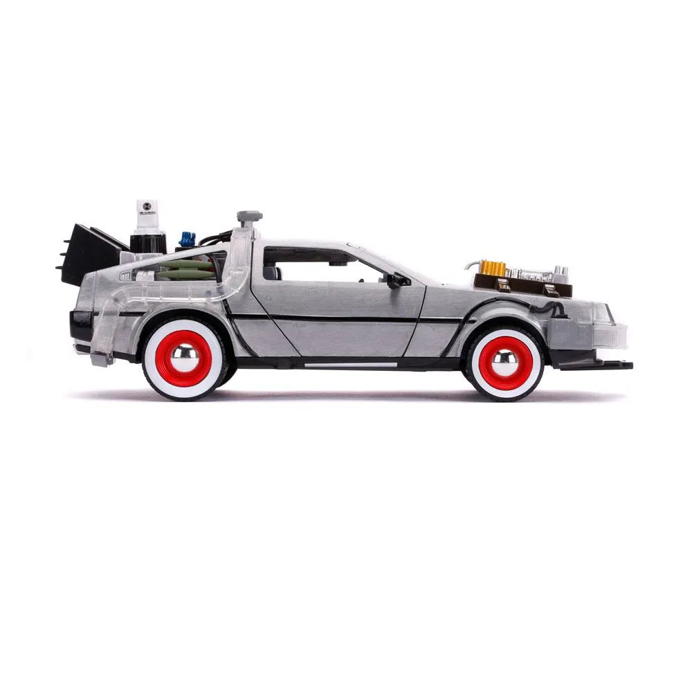 Zurück in die Zukunft III Hollywood Rides Diecast Modell 1/24 DeLorean Time Machine - Smalltinytoystore