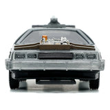 Zurück in die Zukunft III Hollywood Rides Diecast Modell 1/32 DeLorean Time Machine Free Rolling - Smalltinytoystore