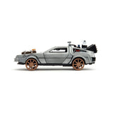 Zurück in die Zukunft III Hollywood Rides Diecast Modell 1/32 DeLorean Time Machine Railroad Wheels - Smalltinytoystore